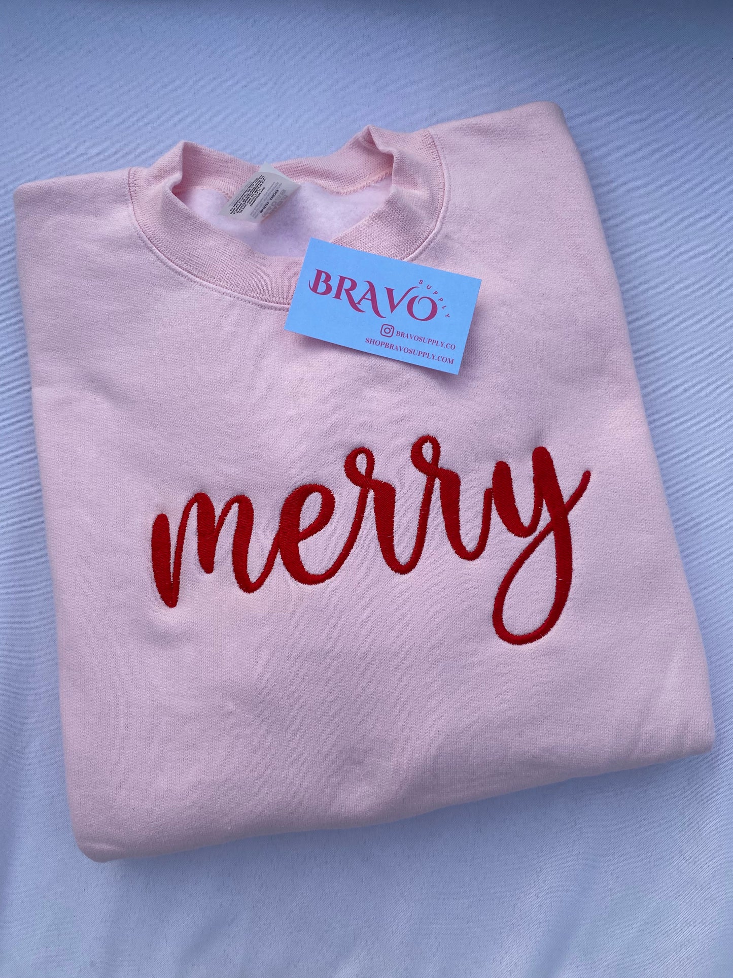 Merry embroidered sweatshirt