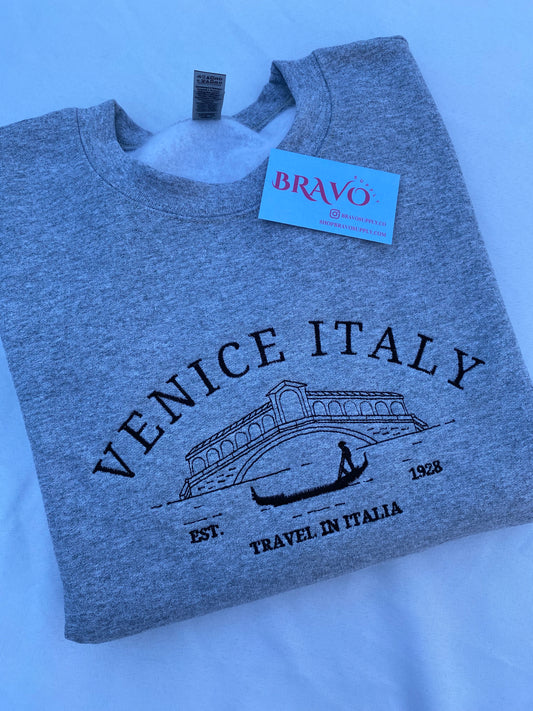 Italy embroidered sweatshirt