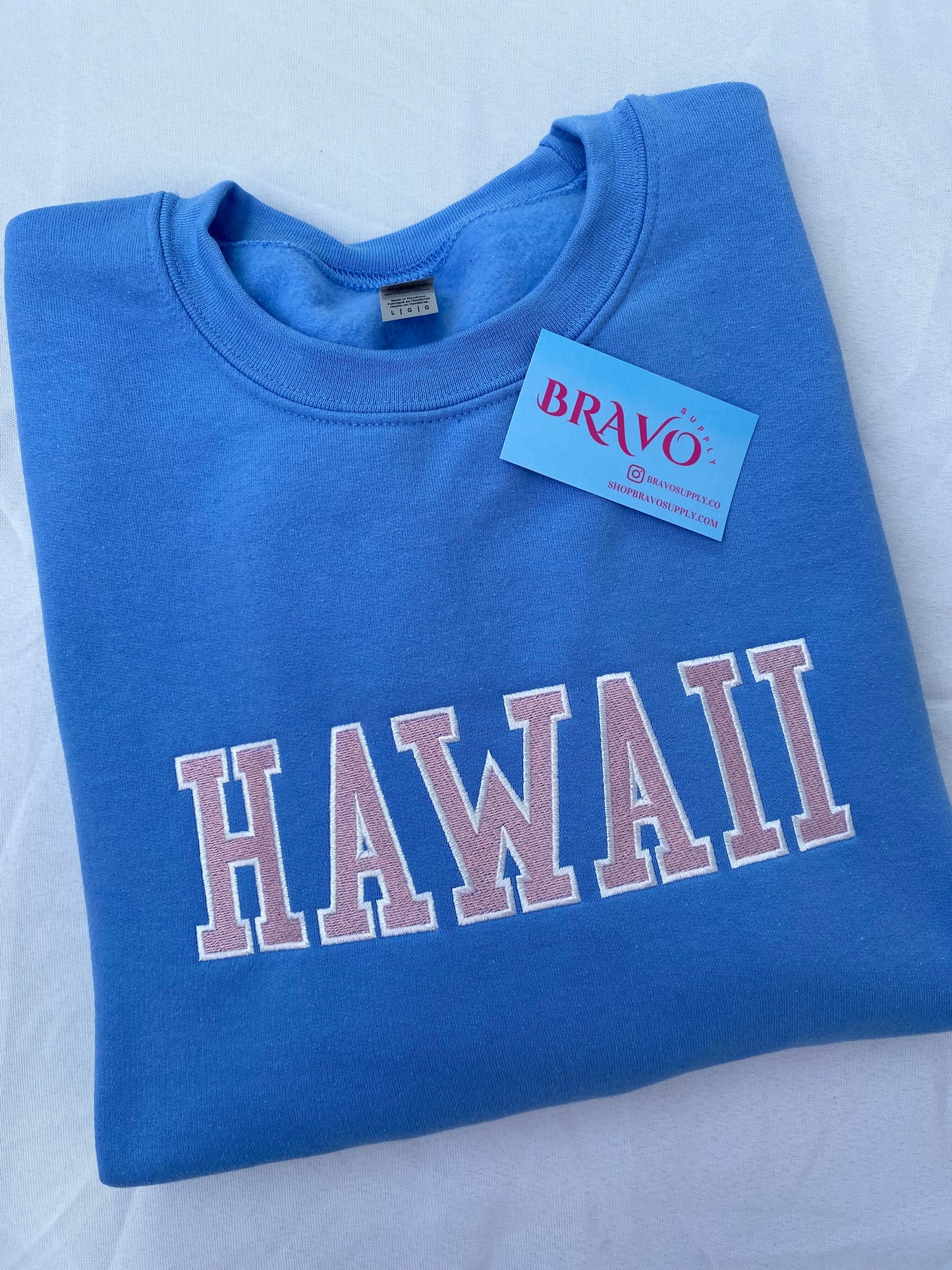 Hawaii varsity embroidered sweatshirt