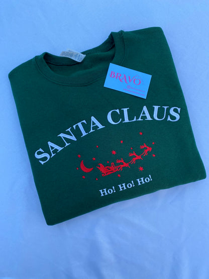 Santa Claus embroidered sweatshirt