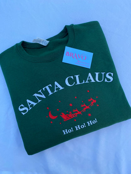 Santa Claus embroidered sweatshirt