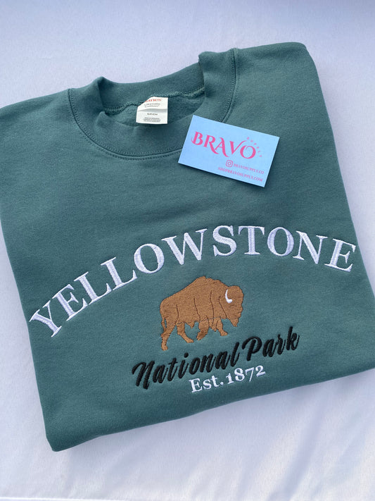 Yellowstone embroidered sweatshirt