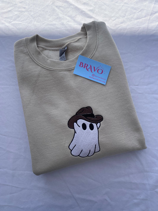 Ghost embroidered sweatshirt