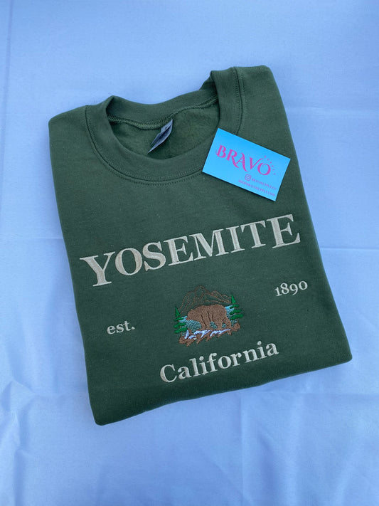 Yosemite embroidered sweatshirt