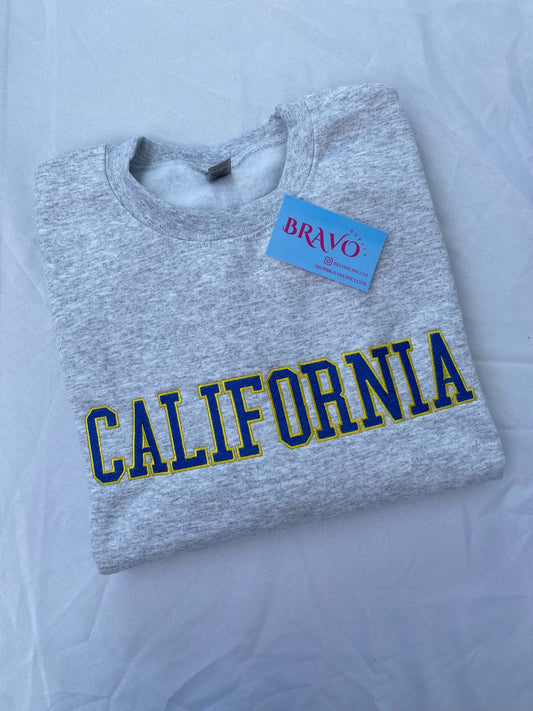 California varsity embroidered sweatshirt