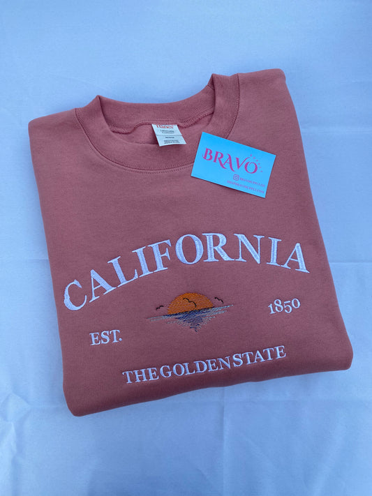 California embroidered sweatshirt
