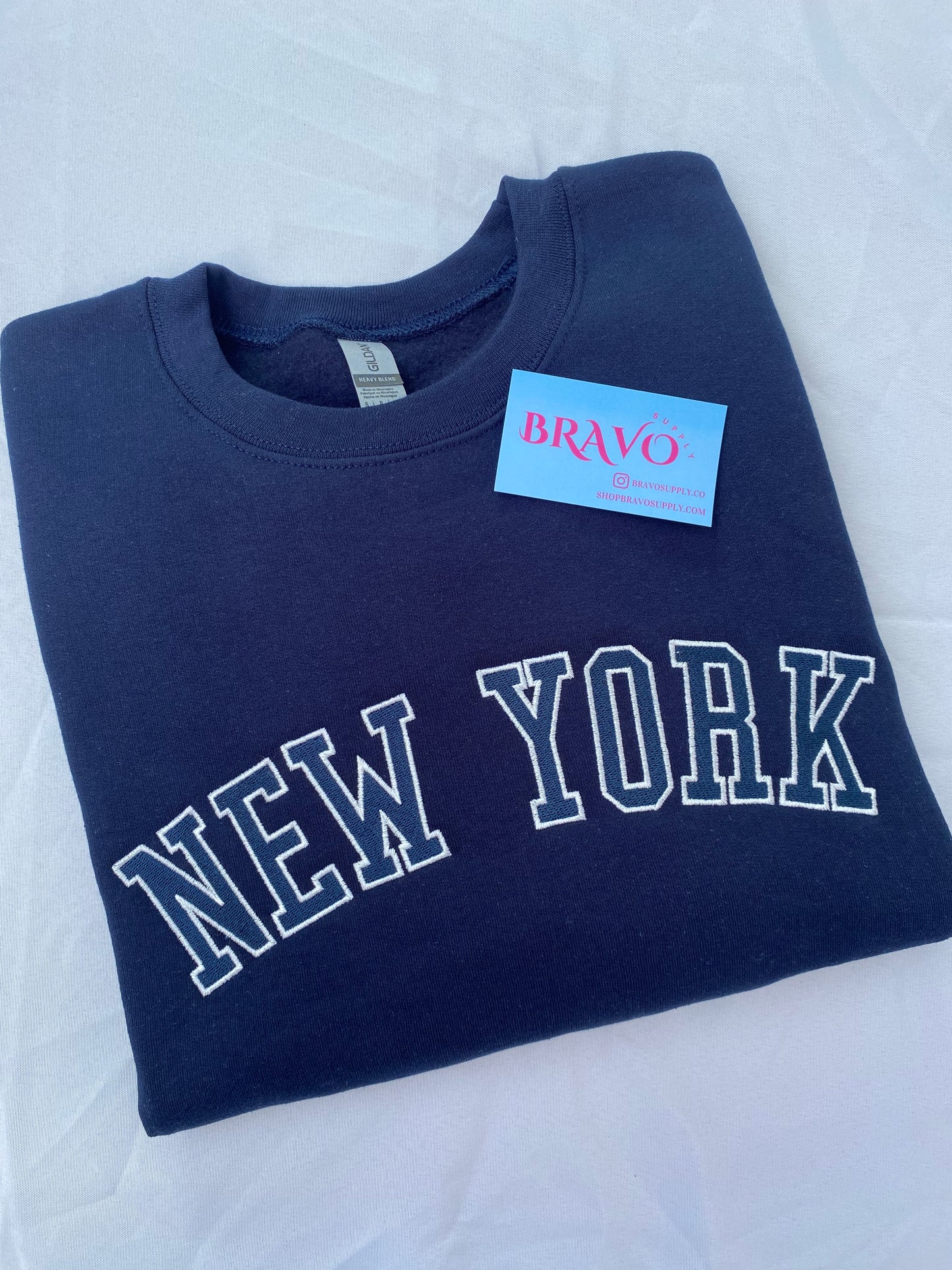 New york Varsity embroidered sweatshirt