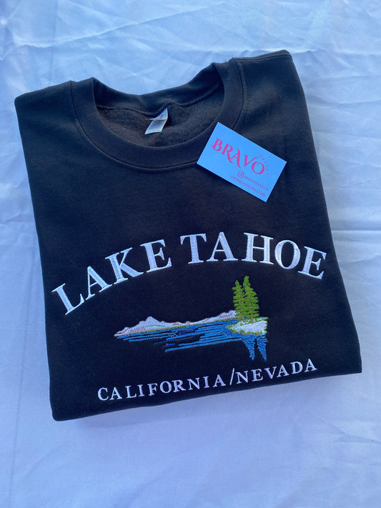 Lake Tahoe embroidered sweatshirt