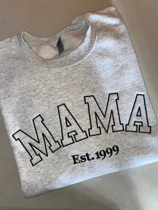 Mama embroidered sweatshirt
