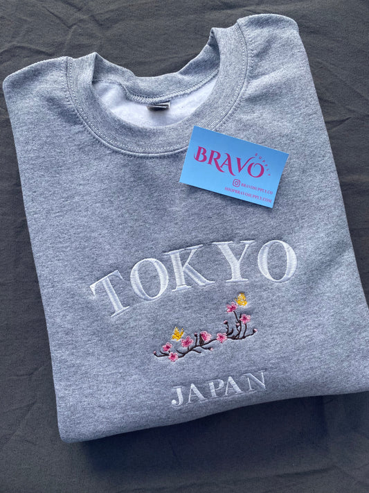 Tokyo embroidered sweatshirt