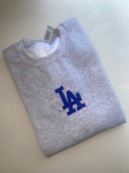 Los Angeles butterfly embroidered sweatshirt